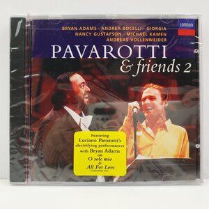 Pavarotti & Friends 2 CD 1995 Bryan Adams Andrea Bocelli Concert Sealed